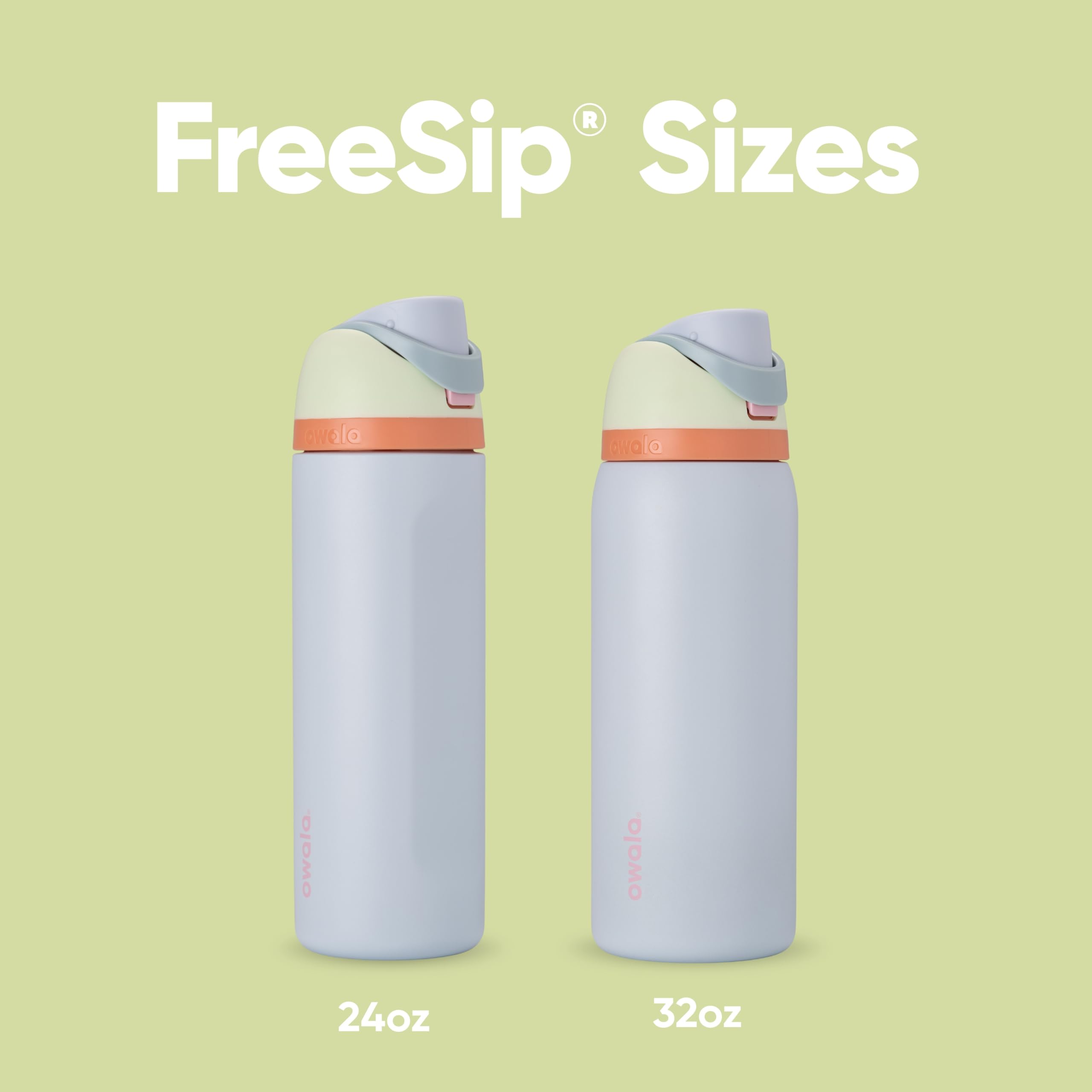 Owala FreeSip Insulated Stainless Steel Water Bottle with Straw, BPA-Free Sports Water Bottle, Great for Travel, 24 Oz, Denim