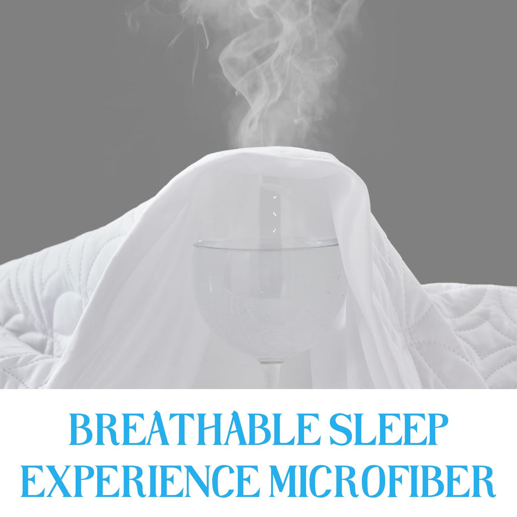 BEDLORE Waterproof Mattress Protector, Queen Size Mattress Pad Noiseless with Deep Pocket 6"-18" Depth, Soft Breathable Dirt-Proof Bed Mattress Cover Washable for Home, Bedroom, Hotel (Gray)