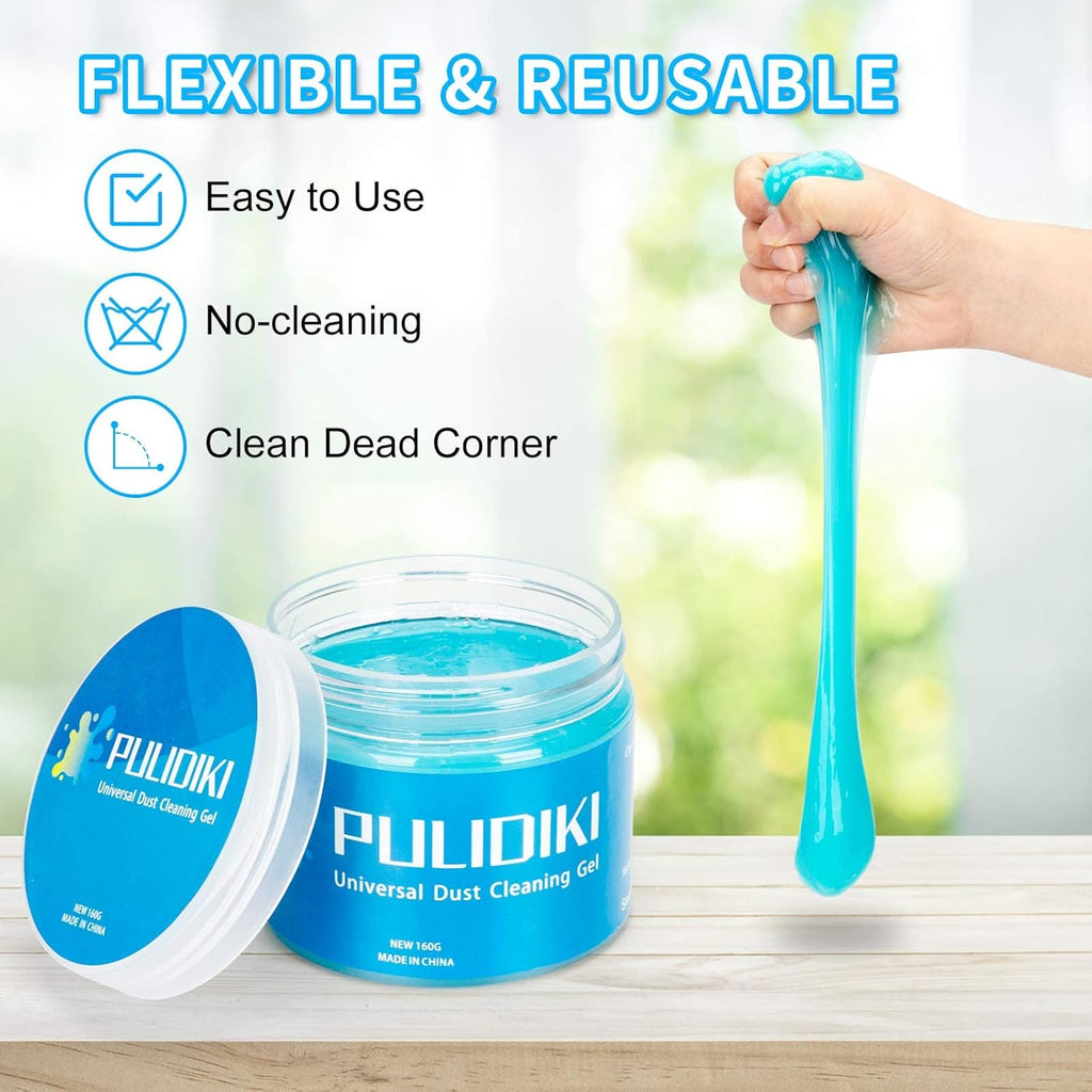 PULIDIKI Car Cleaning Gel Car Clean Putty, Universal Car Interior Cleaner Slime, Perfect Cleaning Kit Supplies, Auto Detailing Tools Car Accessories, Dust Remover Gifts for Men Women