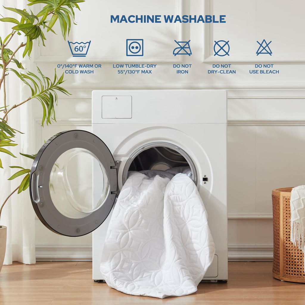 BEDLORE Waterproof Mattress Protector, Queen Size Mattress Pad Noiseless with Deep Pocket 6"-18" Depth, Soft Breathable Dirt-Proof Bed Mattress Cover Washable for Home, Bedroom, Hotel (Gray)