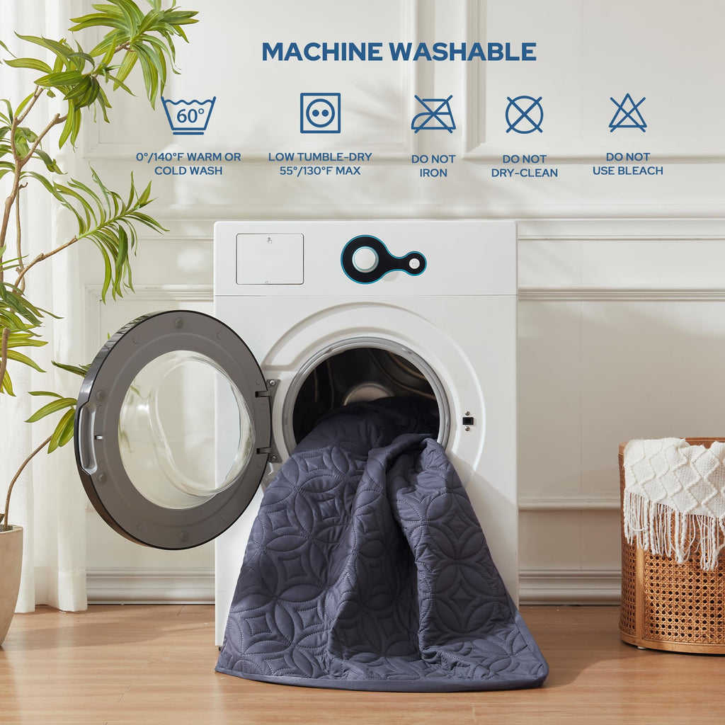 BEDLORE Waterproof Mattress Protector, Queen Size Mattress Pad Noiseless with Deep Pocket 6"-18" Depth, Soft Breathable Dirt-Proof Bed Mattress Cover Washable for Home, Bedroom, Hotel (Gray)