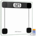 Scale for Body Weight, Accurate Bathroom Scales, Digital Weighing Machine for People, 400Lb Capacity, LCD Display, Step-On Technology, Tempered Glass, Measuring Tape Included
