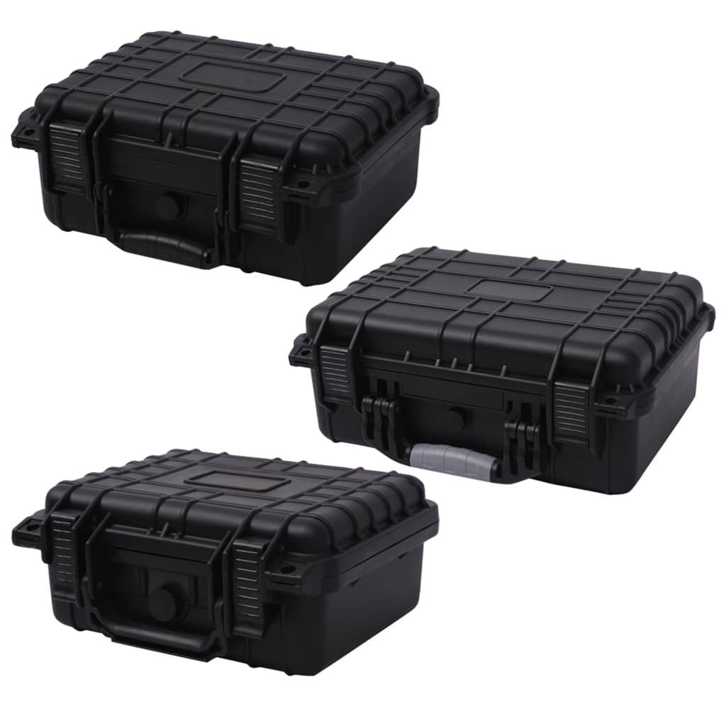 vidaXL Equipment Case Protective Hard Carry Case Portable Camera Case Black